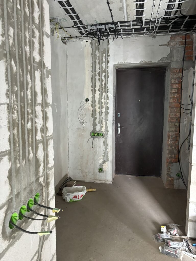 прокладка кабелю в новобудові квартира Житомир