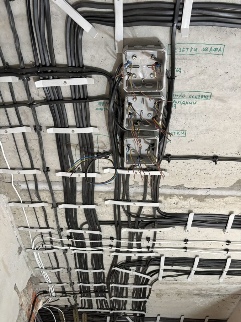 прокладка кабелю в новобудові будинок Житомир